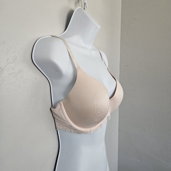 Aerie Lightly Lined Full Coverage Bra Light Pink 32DDD Lace Trim - Picture 4 of 6